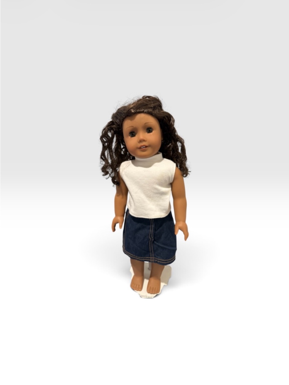 Beautiful American Girl Truly Me Doll 44Retired Dark Brown Curly Hair Hazel Eyes